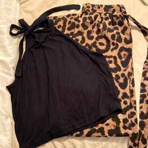 Crop top and trouser set